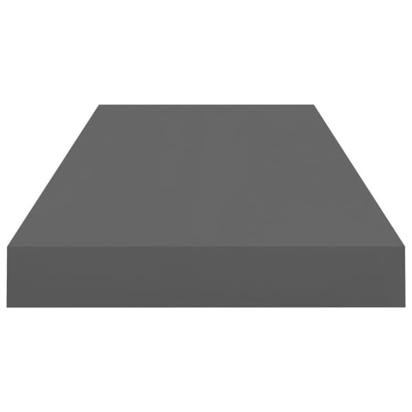 vidaXL væghylder 4 stk. 60x23,5x3,8 cm MDF grå højglans