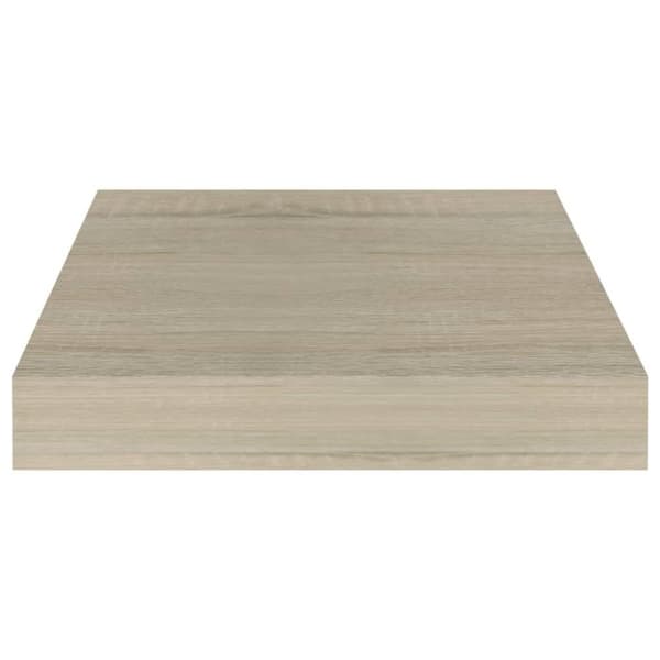 vidaXL væghylde 23x23,5x3,8 cm MDF egetræsfarve
