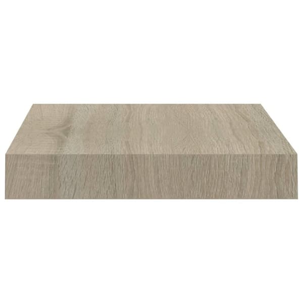 vidaXL væghylde 23x23,5x3,8 cm MDF egetræsfarve