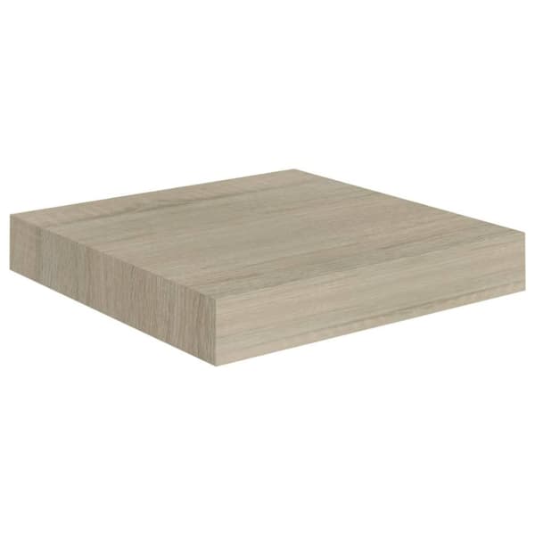 vidaXL væghylde 23x23,5x3,8 cm MDF egetræsfarve