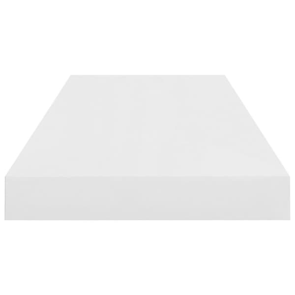 vidaXL væghylder 2 stk. 60x23,5x3,8 cm MDF hvid højglans