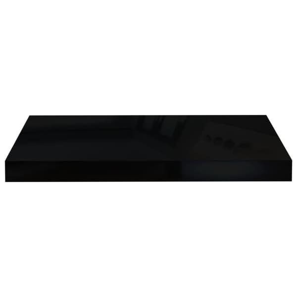 vidaXL væghylde 50x23x3,8 cm MDF sort højglans
