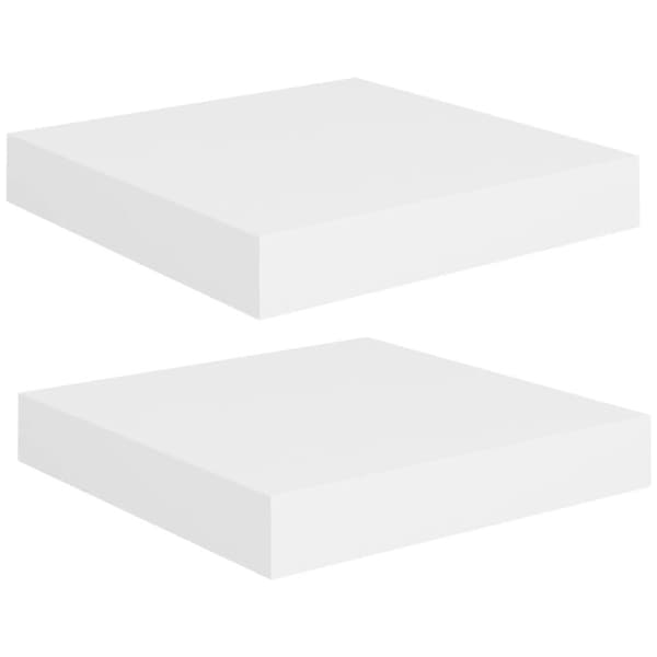 vidaXL væghylder 2 stk. 23x23,5x3,8 cm MDF hvid