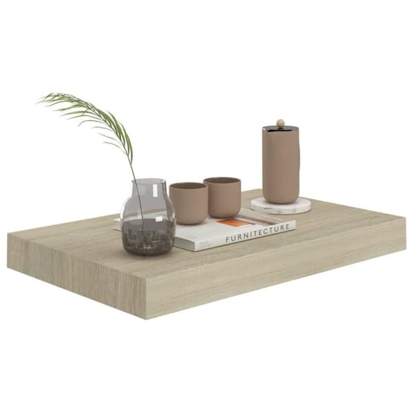 vidaXL Kelluvat seinähyllyt 2 kpl tammi 40x23x3,8 cm MDF