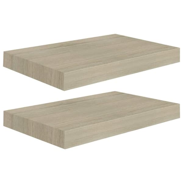 vidaXL Kelluvat seinähyllyt 2 kpl tammi 40x23x3,8 cm MDF