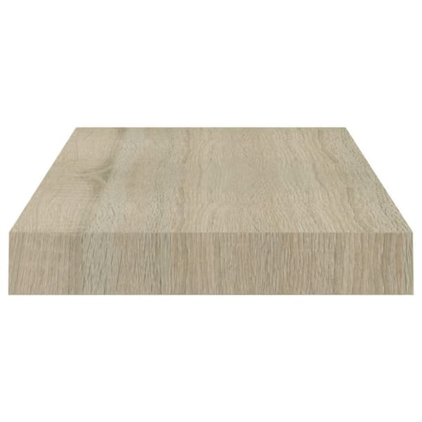 vidaXL væghylde 40x23x3,8 cm MDF egetræsfarve