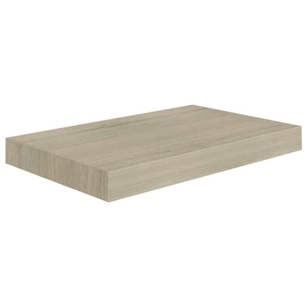 vidaXL væghylde 40x23x3,8 cm MDF egetræsfarve