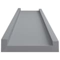 Miniatyrbilde 5 av 10: vidaXL Flytende vegghyller 2 stk grå 40x9x3 cm MDF