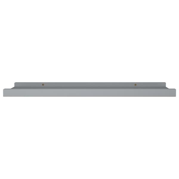 vidaXL Flytende vegghyller 2 stk grå 60x9x3 cm MDF