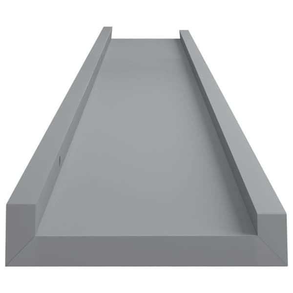 vidaXL Tavellist 2 st grå 80x9x3 cm MDF