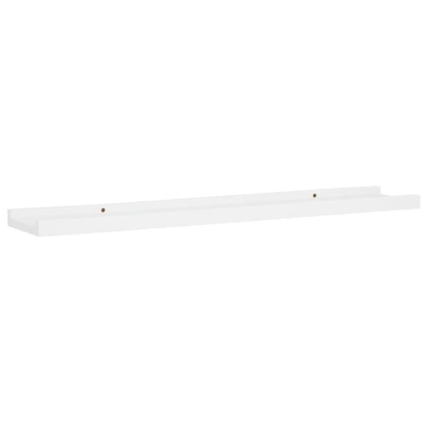 vidaXL Tavellist 2 st vit 80x9x3 cm MDF