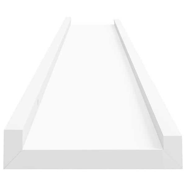 vidaXL Tavellist 2 st vit 80x9x3 cm MDF