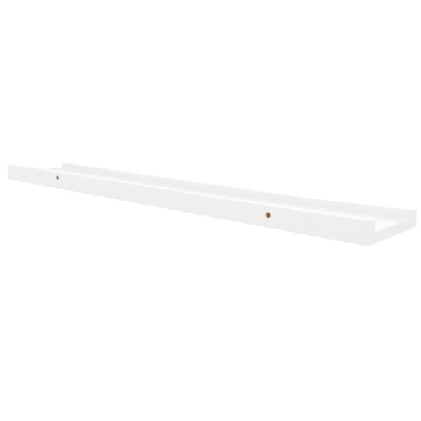 vidaXL Tavellist 2 st vit 80x9x3 cm MDF