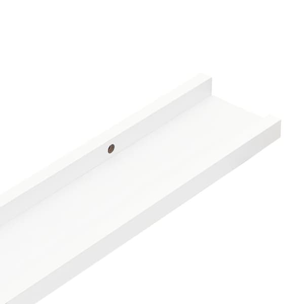 vidaXL Tavellist 2 st vit 80x9x3 cm MDF