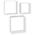 Miniatyrbilde 1 av 11: vidaXL Vegghyller kubeformet 3 stk MDF hvit