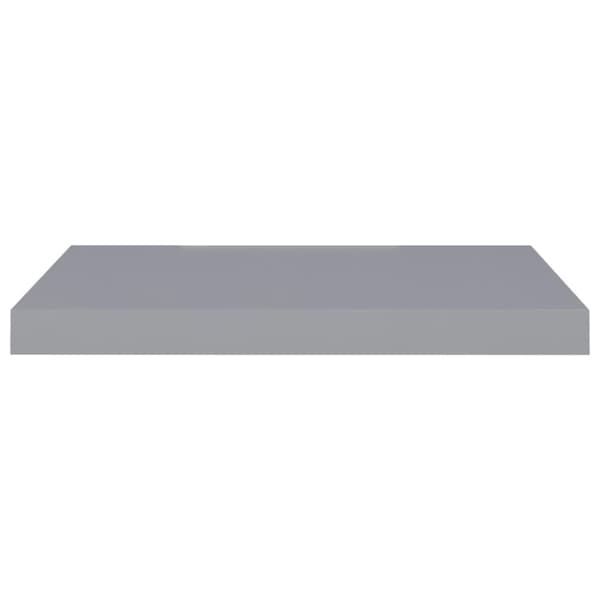 vidaXL Svävande vägghylla grå 60x23,5x3,8 cm MDF