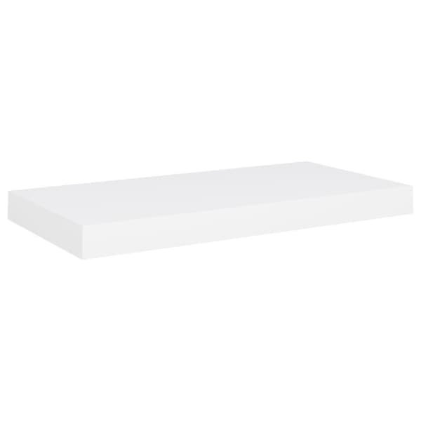 vidaXL Flytende vegghylle hvit 50x23x3,8 cm MDF
