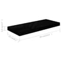 Miniatyrbilde 8 av 8: vidaXL Flytende vegghyller 4 stk høyglans svart 60x23,5x3,8 cm MDF