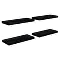Miniatyrbilde 2 av 8: vidaXL Flytende vegghyller 4 stk høyglans svart 60x23,5x3,8 cm MDF