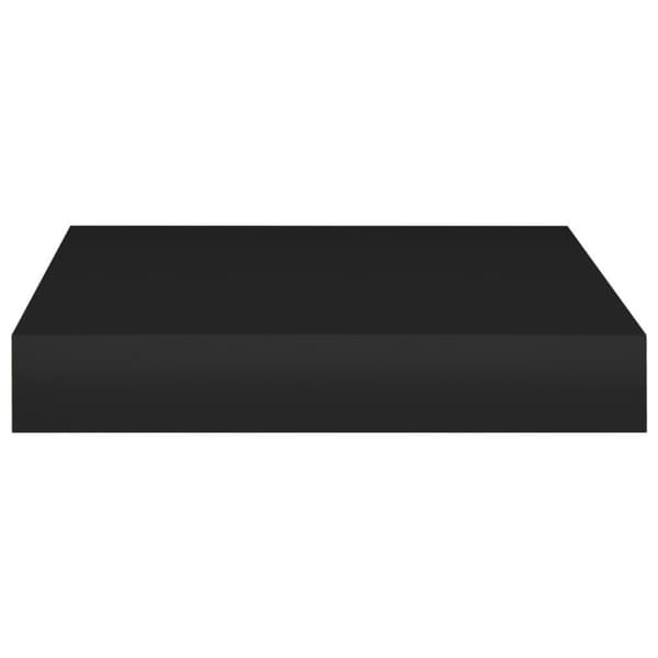 vidaXL Flytende vegghyller 2 stk svart 23x23,5x3,8 cm MDF