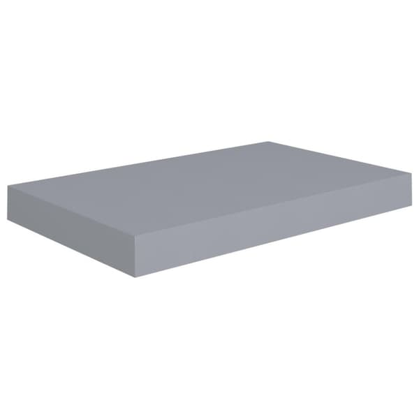 vidaXL Svävande vägghyllor 4 st grå 40x23x3,8 cm MDF