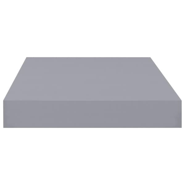 vidaXL Svävande vägghyllor 4 st grå 40x23x3,8 cm MDF