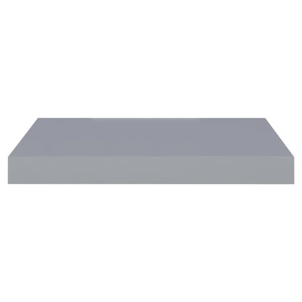 vidaXL Svävande vägghyllor 4 st grå 40x23x3,8 cm MDF