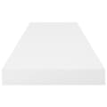 Miniatyrbilde 6 av 9: vidaXL Flytende vegghyller 2 stk høyglans hvit 80x23,5x3,8 cm MDF