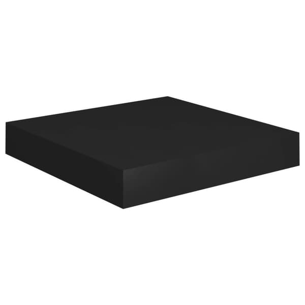 vidaXL Svävande vägghyllor 4 st svart 23x23,5x3,8 cm MDF