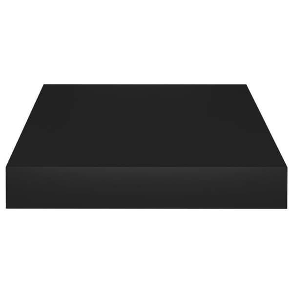 vidaXL Svävande vägghyllor 4 st svart 23x23,5x3,8 cm MDF