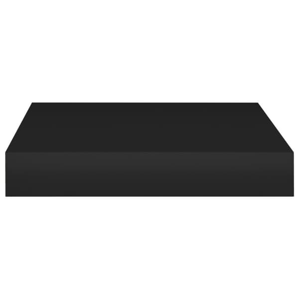 vidaXL Svävande vägghyllor 4 st svart 23x23,5x3,8 cm MDF