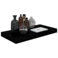 Miniatyrbild 4 av 8: vidaXL Svävande vägghylla svart högglans 50x23x3,8 cm MDF