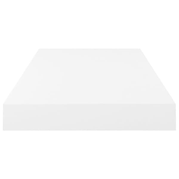 vidaXL Svävande vägghylla vit högglans 50x23x3,8 cm MDF