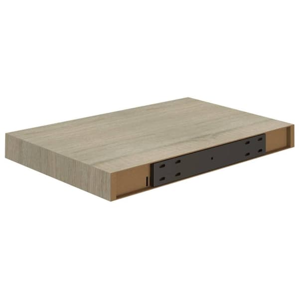 vidaXL Svävande vägghylla ek 40x23x3,8 cm MDF