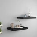 Miniatyrbilde 3 av 9: vidaXL Flytende vegghyller 2 stk svart 40x23x3,8 cm MDF