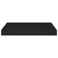 Miniatyrbilde 6 av 9: vidaXL Flytende vegghyller 2 stk svart 40x23x3,8 cm MDF