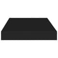 Miniatyrbilde 7 av 9: vidaXL Flytende vegghyller 2 stk svart 40x23x3,8 cm MDF