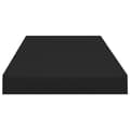 Miniatyrbilde 6 av 9: vidaXL Flytende vegghyller 4 stk svart 60x23,5x3,8 cm MDF