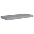 Miniatyrbilde 4 av 9: vidaXL Flytende vegghyller 4 stk grå 60x23,5x3,8 cm MDF