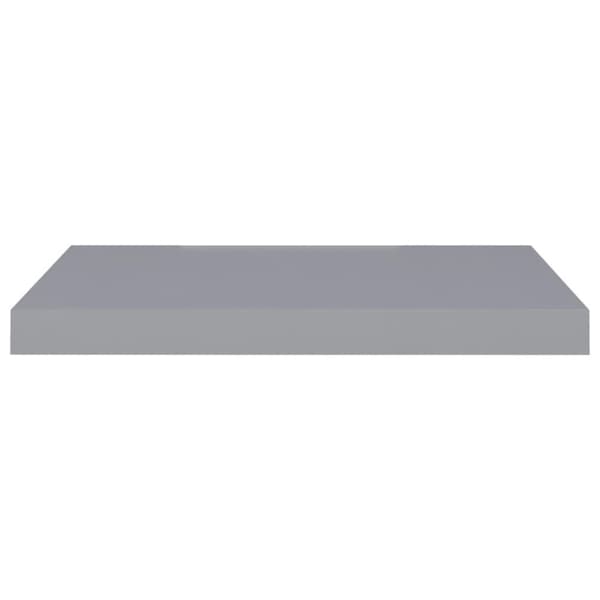 vidaXL Flytende vegghyller 4 stk grå 60x23,5x3,8 cm MDF