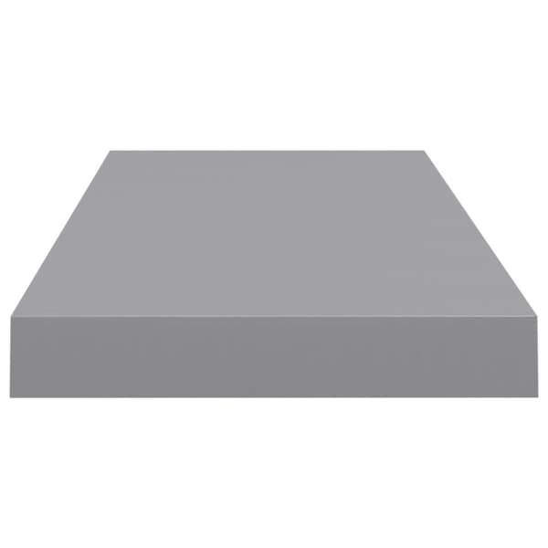 vidaXL Flytende vegghyller 4 stk grå 60x23,5x3,8 cm MDF