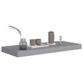 Miniatyrbilde 8 av 9: vidaXL Flytende vegghyller 4 stk grå 60x23,5x3,8 cm MDF