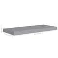 Miniatyrbilde 9 av 9: vidaXL Flytende vegghyller 4 stk grå 60x23,5x3,8 cm MDF