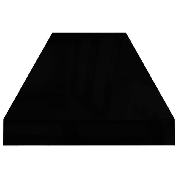 vidaXL væghylder 4 stk. 90x23,5x3,8 cm MDF sort højglans