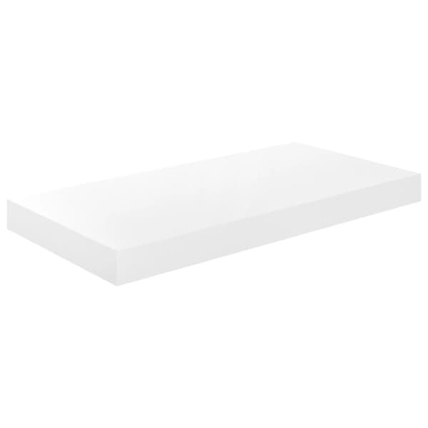 vidaXL Svävande vägghyllor 4 st vit högglans 50x23x3,8 cm MDF