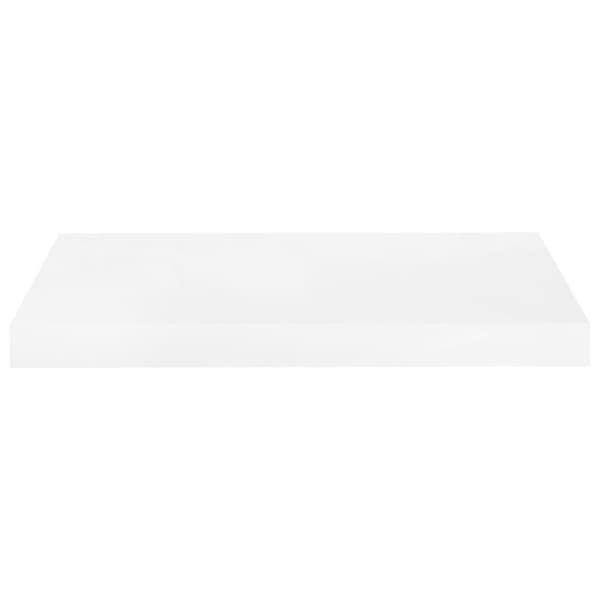 vidaXL Svävande vägghyllor 4 st vit högglans 50x23x3,8 cm MDF