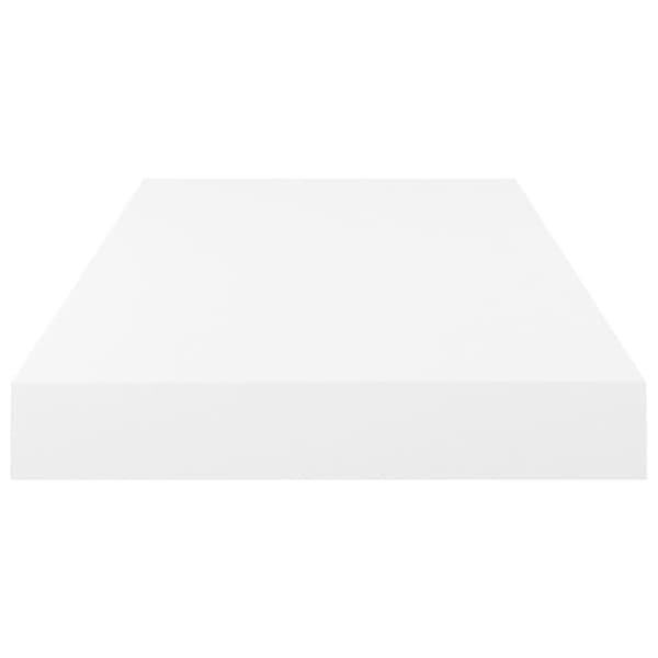 vidaXL Svävande vägghyllor 4 st vit högglans 50x23x3,8 cm MDF