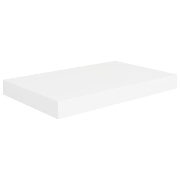 vidaXL Svävande vägghylla vit 40x23x3,8 cm MDF