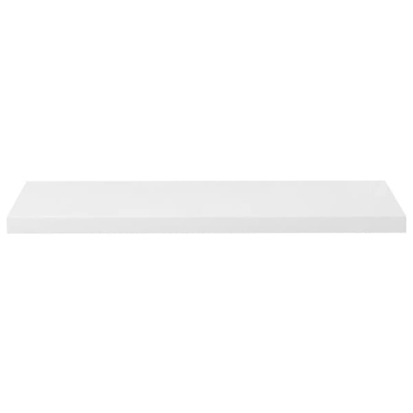 vidaXL væghylde 90x23,5x3,8 cm MDF hvid højglans
