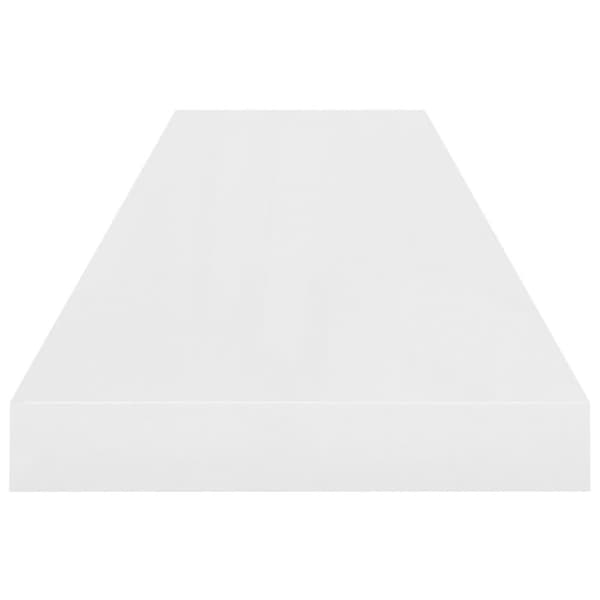 vidaXL væghylde 90x23,5x3,8 cm MDF hvid højglans